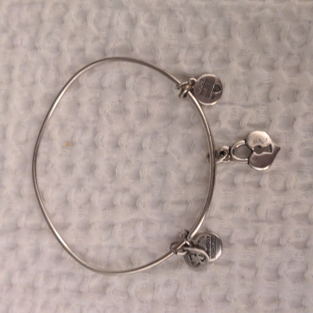 Alex and Ani heart lock bracelet